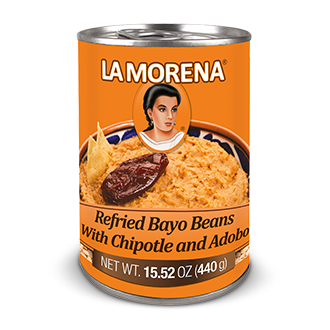Refried Bayo Beans with Chipotle and Adobo by La Morena